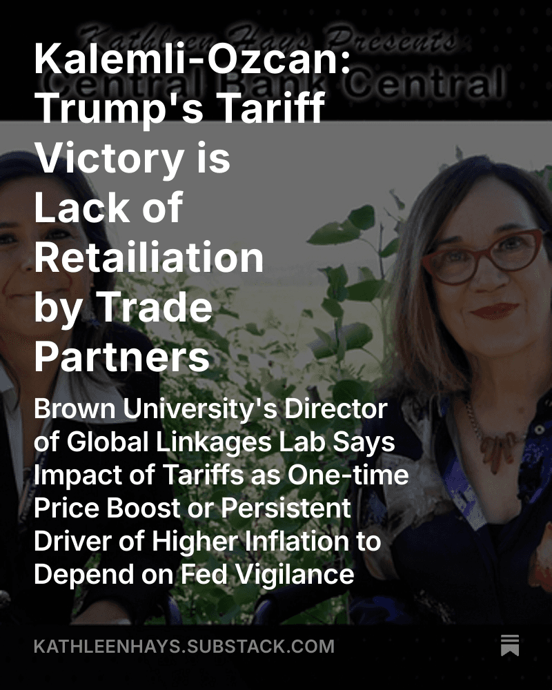 Brown University's Director of Global Linkages Lab says impact of tariffs as one-time price boost or persistent driver of higher inflation to depend on fed vigilance.